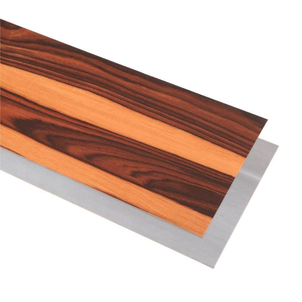 6 in. W African Wood Dark GripStrip Luxury Vinyl Plank Flooring (24 sq. ft./case) by TrafficMaster 8 6 in. W African Wood Dark GripStrip Luxury Vinyl Plank Flooring (24 sq. ft./case) by TrafficMaster - Image 6