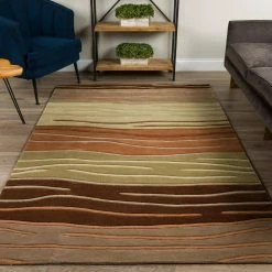 Ascot 306 Striped Autumn 8 ft. x 10 ft. Area Rug by Addison Rugs -TrafficMaster Decor Store autumn addison rugs area rugs hdas306au8x10 31 1000