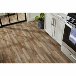 Autumn Brown Oak Residential Vinyl Sheet Flooring 12 ft. Wide x Cut to Length by TrafficMaster -TrafficMaster Decor Store autumn brown oak trafficmaster vinyl sheet flooring u9160405k743g14 31 1000