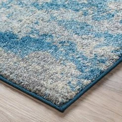 Harrison 10 Baltic 5 ft. 3 in. x 7 ft. 7 in. Area Rug by Addison Rugs -TrafficMaster Decor Store baltic blue addison rugs area rugs hdhr10ba5x8 4f 1000