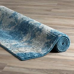 Harrison 10 Baltic 5 ft. 3 in. x 7 ft. 7 in. Area Rug by Addison Rugs -TrafficMaster Decor Store baltic blue addison rugs area rugs hdhr10ba5x8 77 1000