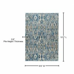 Harrison 2 Baltic 9 ft. 6 in. x 13 ft. 2 in. Area Rug by Addison Rugs -TrafficMaster Decor Store baltic blue addison rugs area rugs hdhr2ba10x13 76 1000
