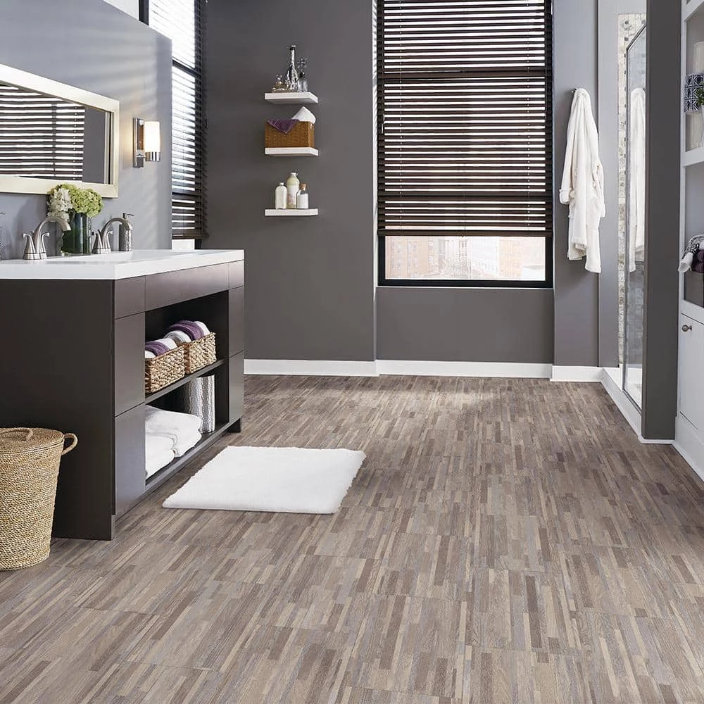 Beach Sand 12 in. x 24-1/8 in. Peel and Stick Vinyl Tile (30.156 sq. ft. / case) by TrafficMaster 4 Beach Sand 12 in. x 24-1/8 in. Peel and Stick Vinyl Tile (30.156 sq. ft. / case) by TrafficMaster - Image 2