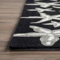 Cove 8 Starfish Black 3 ft. 6 in. x 5 ft. 6 in. Area Rug by Addison Rugs -TrafficMaster Decor Store black addison rugs area rugs hdcv8bk4x6 76 1000