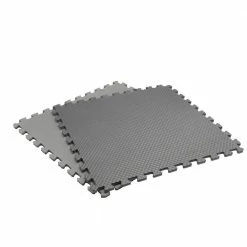 Black/Gray 24 in. x 24 in. x 0.47 in. Foam Dual Sided Gym Floor Tiles (4 Tiles/Pack (16 sq. ft.) by TrafficMaster 9 Black/Gray 24 in. x 24 in. x 0.47 in. Foam Dual Sided Gym Floor Tiles (4 Tiles/Pack (16 sq. ft.) by TrafficMaster -TrafficMaster Decor Store black and gray trafficmaster gym floor tiles 24120hdus 40 1000