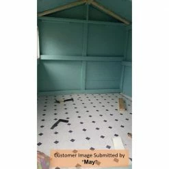 Black and White Marble Paver Residential Vinyl Sheet Flooring 12ft. Wide x Cut to Length by TrafficMaster -TrafficMaster Decor Store black and white marble trafficmaster vinyl sheet flooring c1100405k509g14 d4 1000