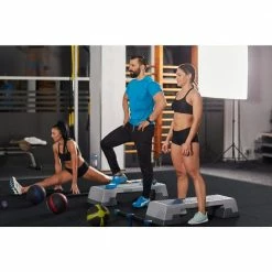 Black 25.2 in. x 25.2 in. x 0.68 in. Foam Shock Absorbing Gym Floor Tiles (4 Tiles/Pack) (17.64 sq. ft.) by TrafficMaster -TrafficMaster Decor Store black fleck trafficmaster gym floor tiles 24182coplhd 76 1000