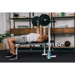 Black 25.2 in. x 25.2 in. x 0.68 in. Foam Shock Absorbing Gym Floor Tiles (4 Tiles/Pack) (17.64 sq. ft.) by TrafficMaster -TrafficMaster Decor Store black fleck trafficmaster gym floor tiles 24182coplhd fa 1000