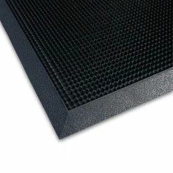 Black 23.75 in. x 31.5 in. Rubber Door Mat by TrafficMaster -TrafficMaster Decor Store black trafficmaster commercial floor mats 39372090002400032p 40 1000