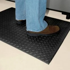 Diamond Soft Black 36 in. x 48 in. Foam Mat by TrafficMaster -TrafficMaster Decor Store black trafficmaster commercial floor mats 60 169 0900 30000400 31 1000