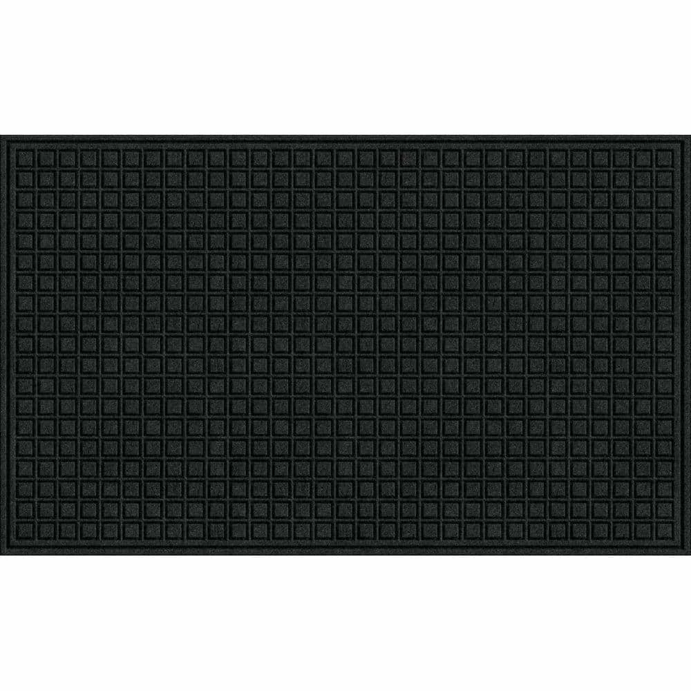 36 in. x 60 in. Black Synthetic Fiber and Recycled Rubber Commercial Door Mat by TrafficMaster 3 36 in. x 60 in. Black Synthetic Fiber and Recycled Rubber Commercial Door Mat by TrafficMaster