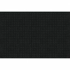 48 in. x 72 in. Black Synthetic Fiber and Recycled Rubber Commercial Door Mat by TrafficMaster