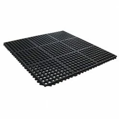 Black 36 in. x 36 in. Rubber Anti-Fatigue Comfort Mat by TrafficMaster -TrafficMaster Decor Store black trafficmaster commercial floor mats kftrm9191 1 40 1000