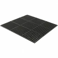 Black 36 in. x 36 in. Rubber Anti-Fatigue Comfort Mat by TrafficMaster -TrafficMaster Decor Store black trafficmaster commercial floor mats kftrm9191 1 4f 1000