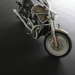 Black Raised Coin 18 in. x 18 in. x 3.1 mm Rubber Interlocking Modular Flooring Tiles, 6-Pack (13.5 sq. ft.) by TrafficMaster -TrafficMaster Decor Store black trafficmaster gym floor tiles 11n 532 18x18hd 1f 1000