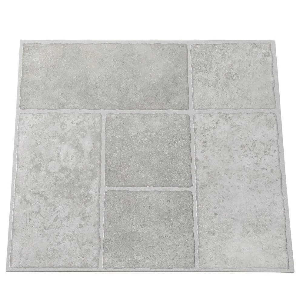 Bodden Bay 12 in. x 12 in. Grey Peel and Stick Vinyl Tile (30 sq. ft. / case) by TrafficMaster 8 Bodden Bay 12 in. x 12 in. Grey Peel and Stick Vinyl Tile (30 sq. ft. / case) by TrafficMaster - Image 6