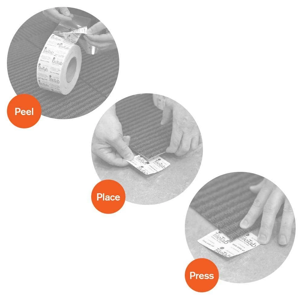 Designer Brown Commercial 24 in. x 24 Peel and Stick Carpet Tile (18 Tiles/Case) 72 sq. ft. by TrafficMaster 7 Designer Brown Commercial 24 in. x 24 Peel and Stick Carpet Tile (18 Tiles/Case) 72 sq. ft. by TrafficMaster - Image 5