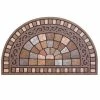 Half Round Stone 18 in. x 30 in. Door Mat by TrafficMaster -TrafficMaster Decor Store browns and tans printed on a flocked surface trafficmaster door mats 60 730 0498 01800030 64 1000