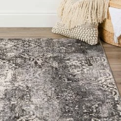 Apollo 7 Carbon 2 ft. 3 in. x 7 ft. 5 in. Distressed Patterned Indoor Runner Rug by Addison Rugs -TrafficMaster Decor Store carbon addison rugs area rugs hdap7ca2x7 76 1000