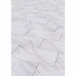 Carrara Marble 12 in. x 24 in. Peel and Stick Vinyl Tile (20 sq. ft. / case) by TrafficMaster 21 Carrara Marble 12 in. x 24 in. Peel and Stick Vinyl Tile (20 sq. ft. / case) by TrafficMaster -TrafficMaster Decor Store carrara marble trafficmaster vinyl tile ss1212 4f 1000