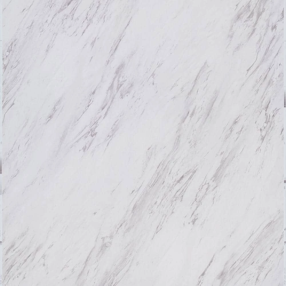 Carrara Marble 12 in. x 24 in. Peel and Stick Vinyl Tile (20 sq. ft. / case) by TrafficMaster 3 Carrara Marble 12 in. x 24 in. Peel and Stick Vinyl Tile (20 sq. ft. / case) by TrafficMaster