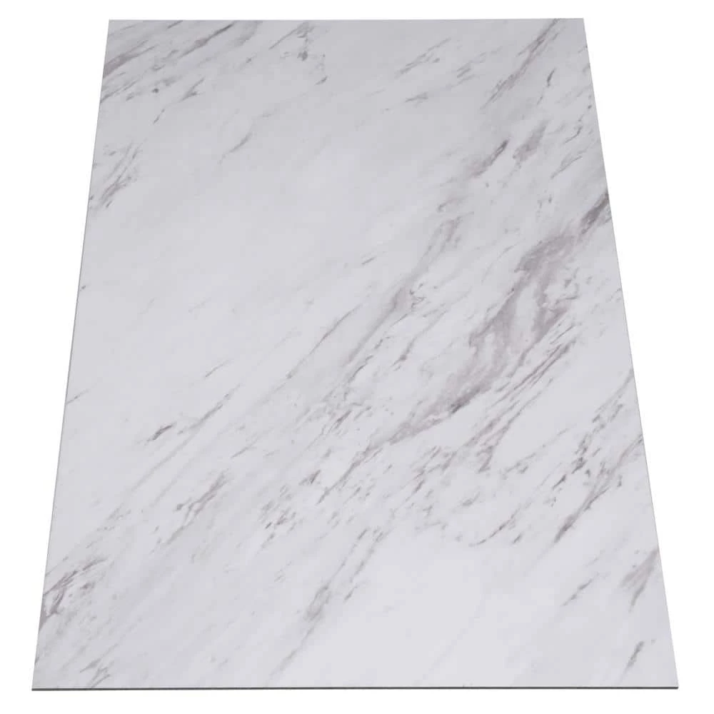 Carrara Marble 12 in. x 24 in. Peel and Stick Vinyl Tile (20 sq. ft. / case) by TrafficMaster 8 Carrara Marble 12 in. x 24 in. Peel and Stick Vinyl Tile (20 sq. ft. / case) by TrafficMaster - Image 6