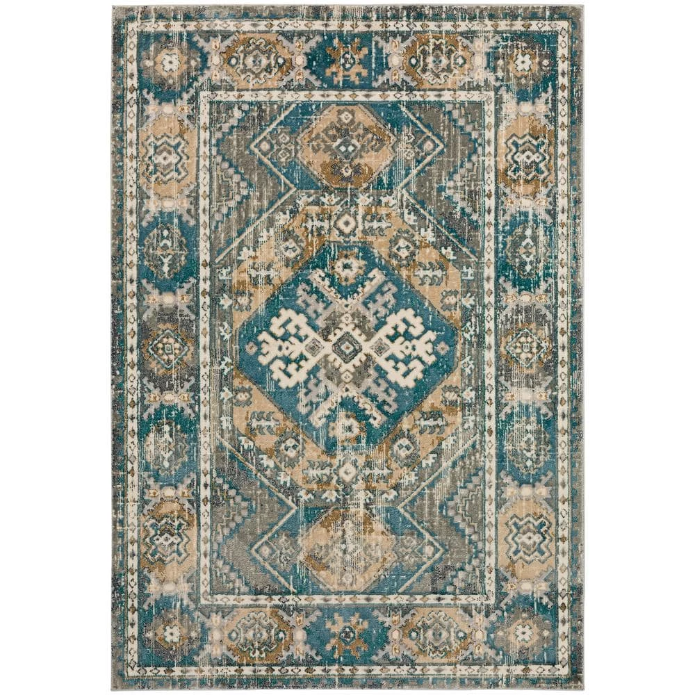 Gentry 22 Charcoal 1 Ft. 8 In. x 2 Ft. 6 In. Southwest Accent Rug by Addison Rugs 3 Gentry 22 Charcoal 1 Ft. 8 In. x 2 Ft. 6 In. Southwest Accent Rug by Addison Rugs
