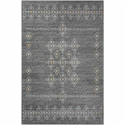 Modena Charcoal 9 ft. x 12 ft. Southwest Area Rug by Addison Rugs