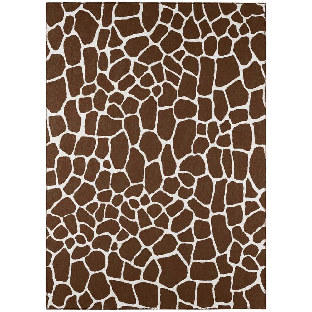 Kruger Chocolate 8 ft. x 10 ft. Animal Print Area Rug by Addison Rugs 3 Kruger Chocolate 8 ft. x 10 ft. Animal Print Area Rug by Addison Rugs