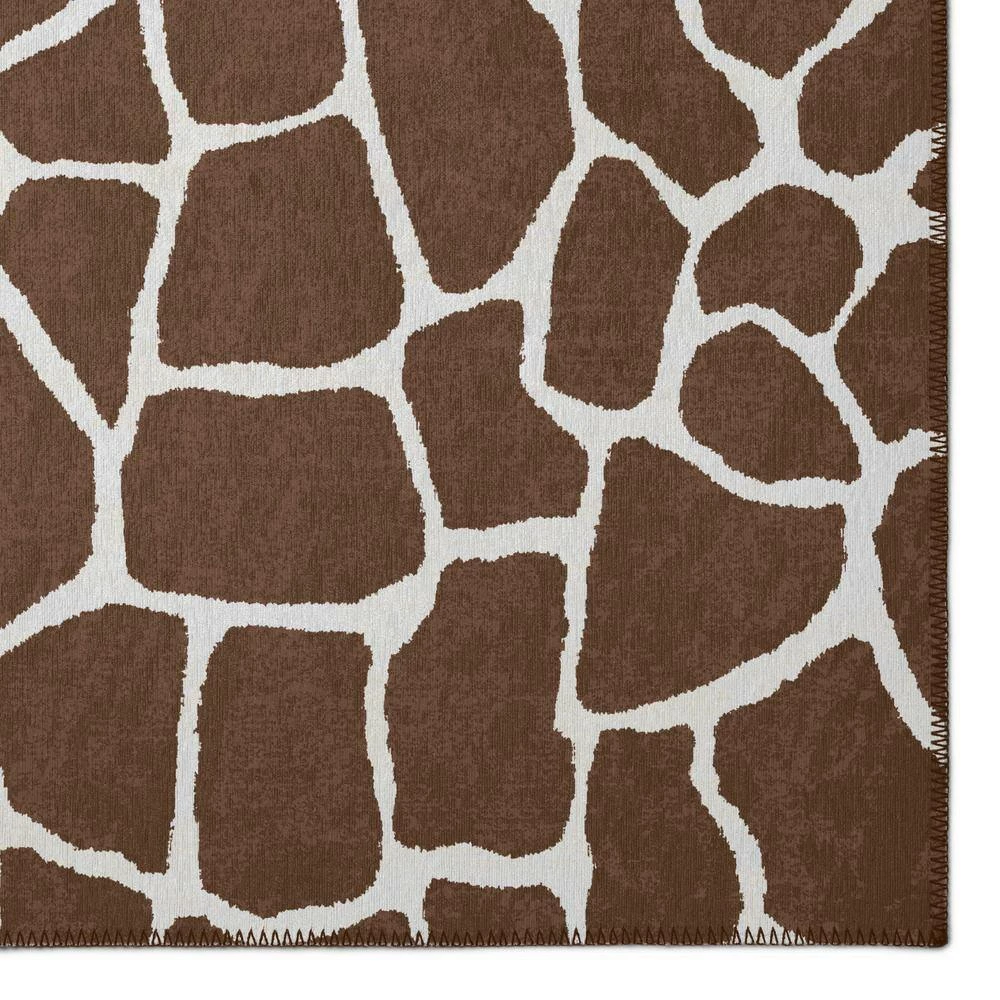 Kruger Chocolate 8 ft. x 10 ft. Animal Print Area Rug by Addison Rugs 6 Kruger Chocolate 8 ft. x 10 ft. Animal Print Area Rug by Addison Rugs - Image 4