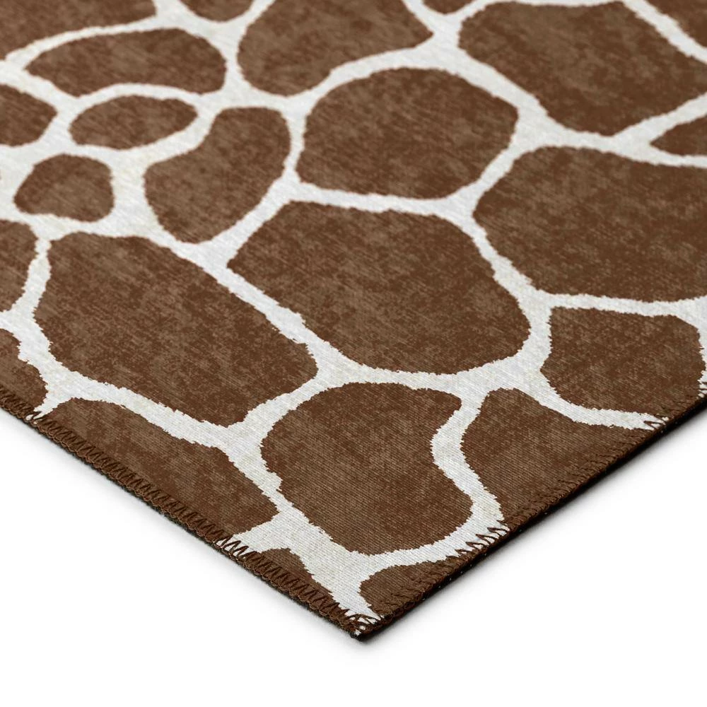Kruger Chocolate 8 ft. x 10 ft. Animal Print Area Rug by Addison Rugs 4 Kruger Chocolate 8 ft. x 10 ft. Animal Print Area Rug by Addison Rugs - Image 2