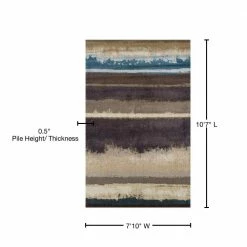 Provincial 2 Chocolate 7 ft. 10 in. x 10 ft. 7 in. Area Rug by Addison Rugs -TrafficMaster Decor Store chocolate addison rugs area rugs hdpc2ch8x11 76 1000
