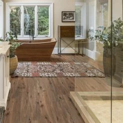 Edwards Oak 5.98 in. W Rigid Core Click Lock Luxury Vinyl Plank Flooring (23.95 sq. ft./case) by TrafficMaster -TrafficMaster Decor Store edwards oak trafficmaster vinyl plank flooring vtrhddevoak6x36 c3 1000