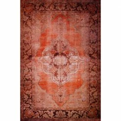 Athena 1 Ginger 7 ft. 10 in. x 9 ft. 10 in. Area Rug by Addison Rugs