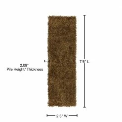 Decadent 1 Gold 2 ft. 3 in. x 7 ft. 6 in. Area Rug Runner by Addison Rugs -TrafficMaster Decor Store gold addison rugs area rugs hddc1go2x8 76 1000