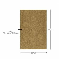 Delano 1 Goldenrod 8 ft. x 10 ft. Area Rug by Addison Rugs -TrafficMaster Decor Store goldenrod addison rugs area rugs hddl1gr8x10 76 1000