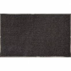 Tri-Rib Charcoal 24 in. x 36 in. Vinyl Door Mat by TrafficMaster
