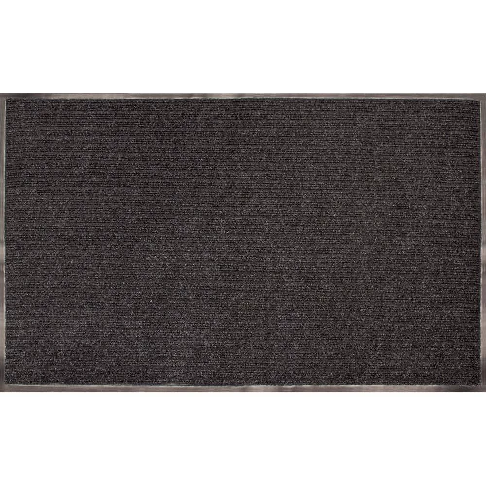 Tri-Rib Charcoal 24 in. x 36 in. Vinyl Door Mat by TrafficMaster 3 Tri-Rib Charcoal 24 in. x 36 in. Vinyl Door Mat by TrafficMaster