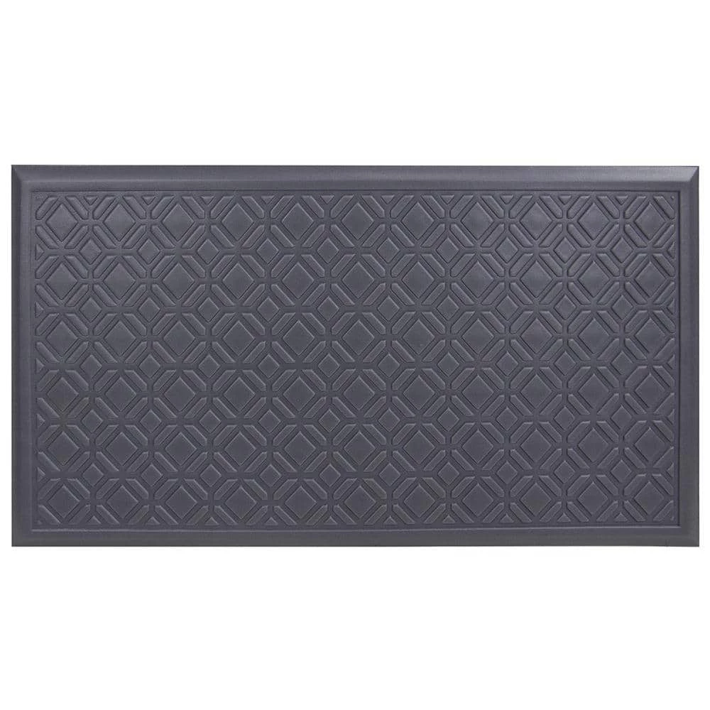 Fairmont Tiles Gray 20 in. x 36 in. Comfort Door Mat by TrafficMaster 3 Fairmont Tiles Gray 20 in. x 36 in. Comfort Door Mat by TrafficMaster