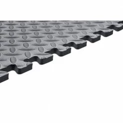 Gray 24 in. W x 24 in. L x 0.47 in. T Foam Interlocking Gym Floor Tiles (6 Tiles/Pack) (24 sq. ft.) by TrafficMaster -TrafficMaster Decor Store gray trafficmaster gym floor tiles 24228dphd a0 1000