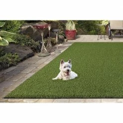 Soft Fescue 6 ft. x 8 ft. Green Artificial Grass Rug by TrafficMaster -TrafficMaster Decor Store green trafficmaster artificial grass 43206 31 1000