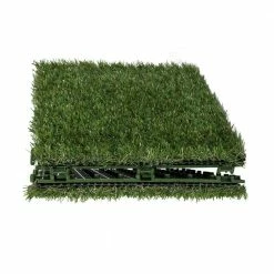 1 ft. x 1 ft. Artificial Grass Interlocking Tiles (9-Pack) by TrafficMaster -TrafficMaster Decor Store green trafficmaster artificial grass 48219 1f 1000