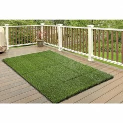 1 ft. x 1 ft. Artificial Grass Interlocking Tiles (9-Pack) by TrafficMaster -TrafficMaster Decor Store green trafficmaster artificial grass 48219 a0 1000