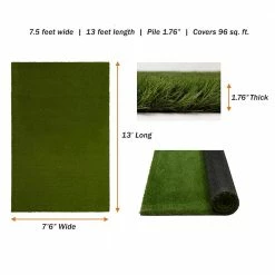Premium Landscape 7.5 ft. x 13 ft. Green Artificial Grass Rug by TrafficMaster -TrafficMaster Decor Store green trafficmaster artificial grass 566402 1d 1000