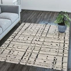 Gentry 4 Grey 3 Ft. 3 In. x 5 Ft. 1 In. Abstract Checker Area Rug by Addison Rugs -TrafficMaster Decor Store grey addison rugs area rugs hdge4gr3x5 31 1000