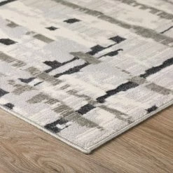 Gentry 4 Grey 3 Ft. 3 In. x 5 Ft. 1 In. Abstract Checker Area Rug by Addison Rugs -TrafficMaster Decor Store grey addison rugs area rugs hdge4gr3x5 4f 1000