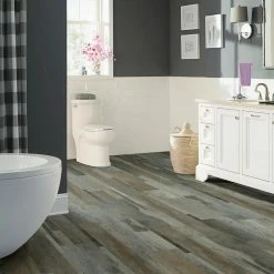 Grey Distressed Wood Multi-Width Look 6 in. x 36 in. Peel and Stick Vinyl Plank (36 sq. ft. / case) by TrafficMaster 10 Grey Distressed Wood Multi-Width Look 6 in. x 36 in. Peel and Stick Vinyl Plank (36 sq. ft. / case) by TrafficMaster -TrafficMaster Decor Store grey distressed wood trafficmaster vinyl plank flooring wd6098 c3 1000