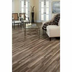 Grey Oak 7 mm T x 8.03 in. W Laminate Wood Flooring (23.91 sq.ft/Case) by TrafficMaster -TrafficMaster Decor Store grey oak trafficmaster laminate wood flooring 360731 00375 44 1000