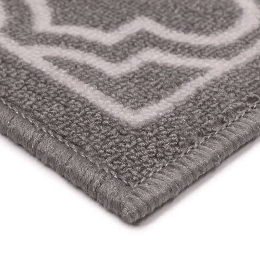 Trellis Grey 2 ft. x 5 ft. Accent Rug by TrafficMaster 4 Trellis Grey 2 ft. x 5 ft. Accent Rug by TrafficMaster - Image 2