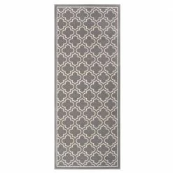 Trellis Grey 2 ft. x 5 ft. Trellis Polyester Accent Rug by TrafficMaster -TrafficMaster Decor Store grey trafficmaster area rugs mt1005612us c3 1000